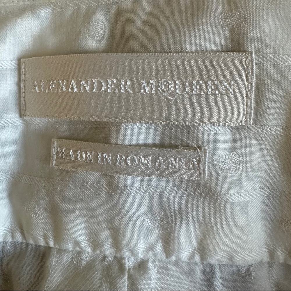 Alexander McQueen Men's White Textured
Casual Shirt Size 52; US L - Picture 9 of 11